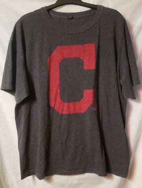 Cleveland Indians Men's Charcoal Short Sleeve Tee